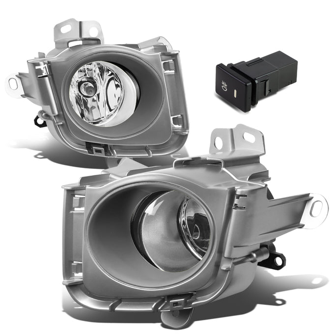 D-Motoring - Fog Lights - W / Switch - Clear Lens - Plug-n-Play - Pair - 10-12 Toyota Prius - 1