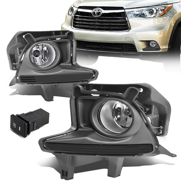 14 16 Toyota Highlander Fog Lights Wswitch Wiring Harness Ca Auto 