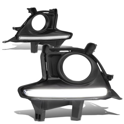 D-Motoring - Fog Lights - LED DRL Bar - Clear Lens - Plug-n-Play - Pair - 14-16 Toyota Highlander - 1