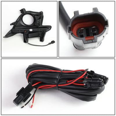 D-Motoring - Fog Lights - LED DRL Bar - Clear Lens - Plug-n-Play - Pair - 14-16 Toyota Highlander - 4