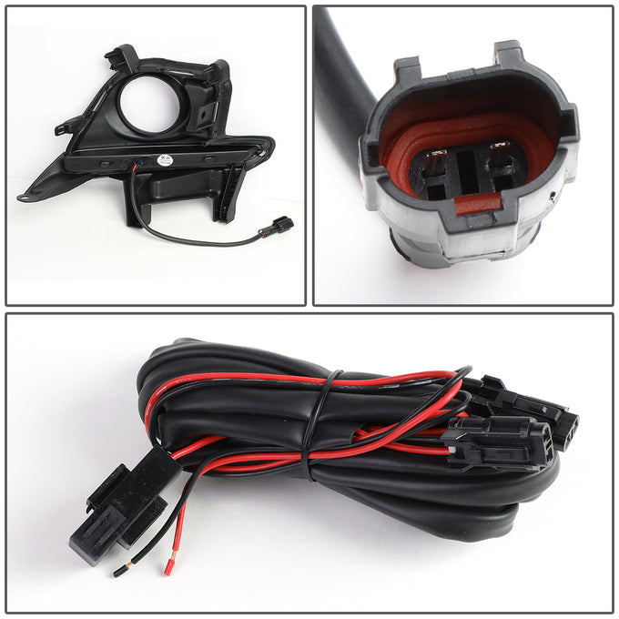 D-Motoring - Fog Lights - LED DRL Bar - Clear Lens - Plug-n-Play - Pair - 14-16 Toyota Highlander - 4