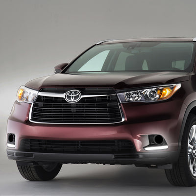 D-Motoring - Fog Lights - LED DRL Bar - Clear Lens - Plug-n-Play - Pair - 14-16 Toyota Highlander - 5