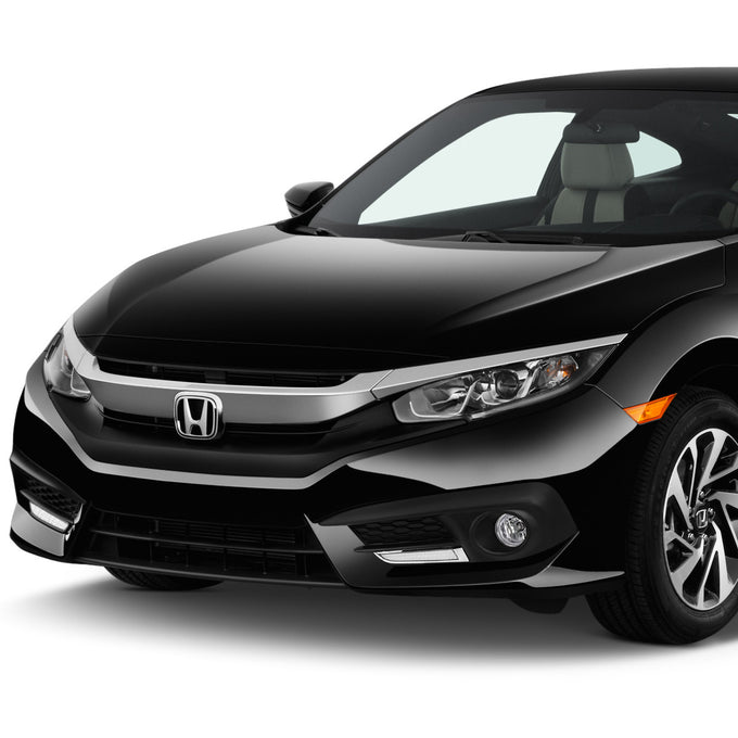 D-Motoring - Fog Lights - LED DRL - W / Switch - Clear Lens - Plug-n-Play - Pair - 16-17 Honda Civic Sedan / Coupe - 5
