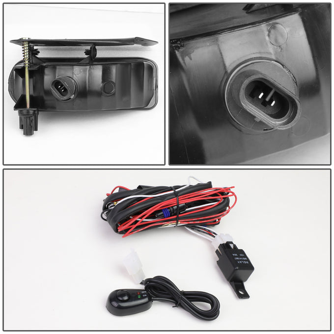 D-Motoring - Fog Lights - W / Switch - Amber Lens - Plug-n-Play - Pair - 02-06 Cadillac Escalade - 4