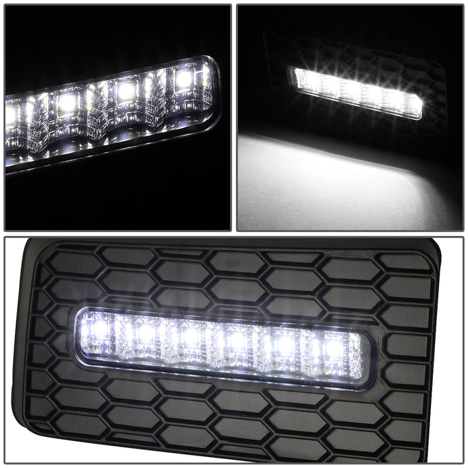 D-Motoring - Fog Lights - High Power LED - W / Switch - Clear Lens - Plug-n-Play - Pair - Cadillac Escalade / Chevrolet Avalanche / Silverado 1500 / 2500HD / 3500HD / GMC Yukon - 2