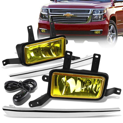 Factory Style Fog Lights w/ Switch + Wiring Harness <br>15-20 Chevy Tahoe Suburban