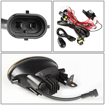 D-Motoring - Fog Lights - LED - W / Switch - Amber Lens - Plug-n-Play - Pair - Honda Civic / Accord / Odyssey - 4