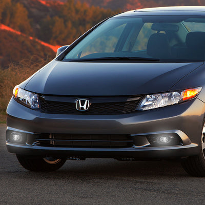 D-Motoring - Fog Lights - LED - W / Switch - Clear Lens - Plug-n-Play - Pair - Honda Civic / Accord / Odyssey / Fit - 5