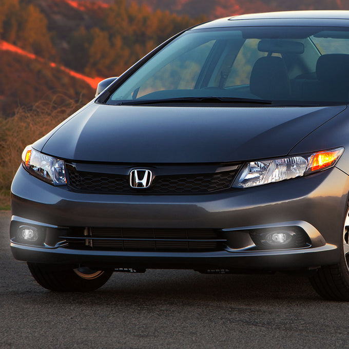 D-Motoring - Fog Lights - LED - W / Switch - Clear Lens - Plug-n-Play - Pair - Honda Civic / Accord / Odyssey / Fit - 5