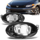 LED Fog Lights w/ Switch + Wiring Harness <br>09-13 Honda Civic, 08-11 Accord
