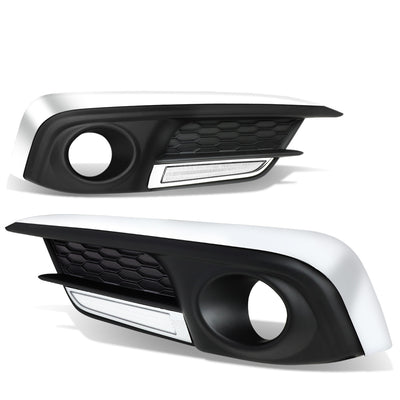 D-Motoring - Fog Lights - LED DRL - Clear Lens - Plug-n-Play - Pair - 16-17 Honda Civic Sedan / Coupe - 1