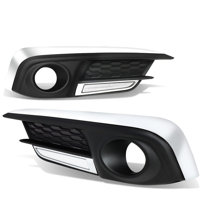 D-Motoring - Fog Lights - LED DRL - Clear Lens - Plug-n-Play - Pair - 16-17 Honda Civic Sedan / Coupe - 1