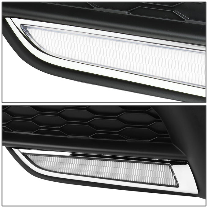 D-Motoring - Fog Lights - LED DRL - Clear Lens - Plug-n-Play - Pair - 16-17 Honda Civic Sedan / Coupe - 2