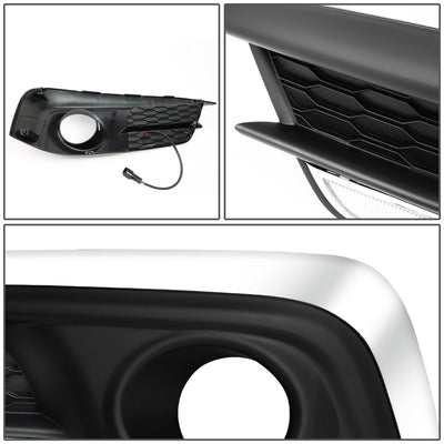 D-Motoring - Fog Lights - LED DRL - Clear Lens - Plug-n-Play - Pair - 16-17 Honda Civic Sedan / Coupe - 4