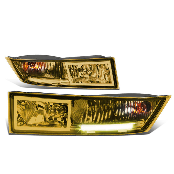 D-Motoring - Fog Lights - Built-In LED DRL - Amber Lens - Plug-n-Play - Pair - Cadillac Escalade ESV / Escalade EXT - 1