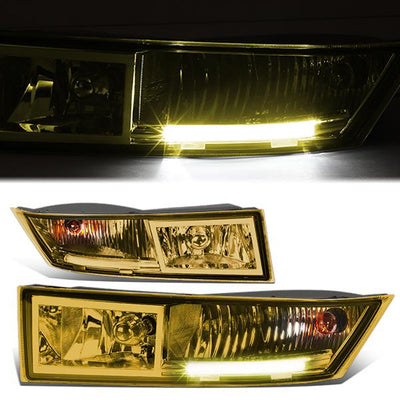 LED DRL Fog Lights w/ Switch + Wiring Harness <br>07-14 Cadillac Escalade ESV EXT