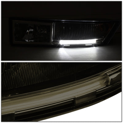 D-Motoring - Fog Lights - Built-In LED DRL - Smoked Lens - Plug-n-Play - Pair - Cadillac Escalade ESV / Escalade EXT - 2