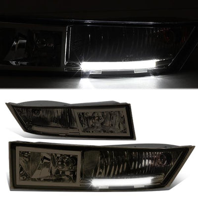 LED DRL Fog Lights w/ Switch + Wiring Harness <br>07-14 Cadillac Escalade ESV EXT