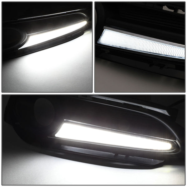 16-18 Honda HR-V Clear lens LED DRL Fog Lights - w/Bezel+Switch+Bulbs ...