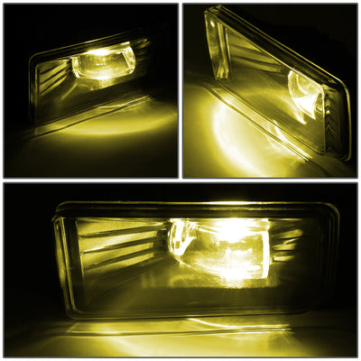D-Motoring - Fog Lights - HI-Power LED - W / Switch - Amber Lens - Plug-n-Play - Pair - Cadillac Escalade / Chevrolet Avalanche / Silverado 1500 / 2500HD / 3500HD / GMC Yukon - 2