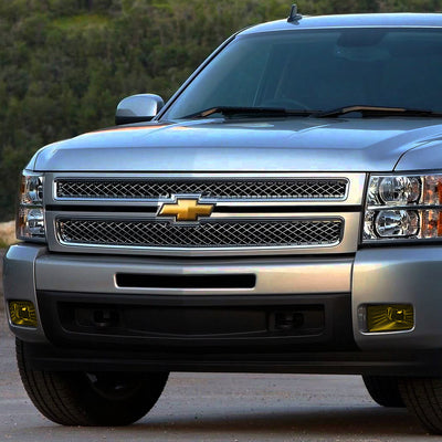 D-Motoring - Fog Lights - HI-Power LED - W / Switch - Amber Lens - Plug-n-Play - Pair - Cadillac Escalade / Chevrolet Avalanche / Silverado 1500 / 2500HD / 3500HD / GMC Yukon - 7