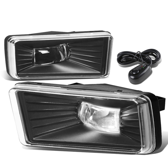 D-Motoring - Fog Lights - HI-Power LED - W / Switch - Clear Lens - Plug-n-Play - Pair - Cadillac Escalade / Chevrolet Avalanche / Silverado 1500 / 2500HD / 3500HD / GMC Yukon - 1