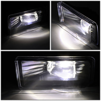 D-Motoring - Fog Lights - HI-Power LED - W / Switch - Clear Lens - Plug-n-Play - Pair - Cadillac Escalade / Chevrolet Avalanche / Silverado 1500 / 2500HD / 3500HD / GMC Yukon - 2