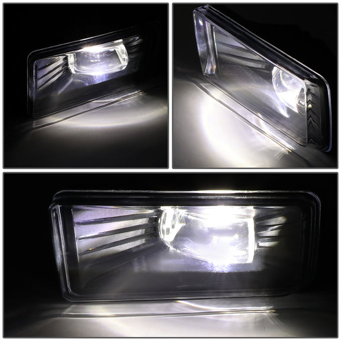 D-Motoring - Fog Lights - HI-Power LED - W / Switch - Clear Lens - Plug-n-Play - Pair - Cadillac Escalade / Chevrolet Avalanche / Silverado 1500 / 2500HD / 3500HD / GMC Yukon - 2