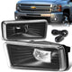 LED Fog Lights w/ Switch + Wiring Harness <br>07-15 Chevy Silverado GMC Sierra 1500