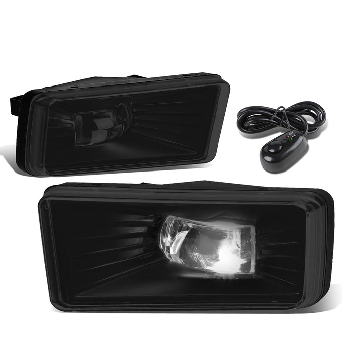 D-Motoring - Fog Lights - HI-Power LED - W / Switch - Smoked Lens - Plug-n-Play - Pair - Cadillac Escalade / Chevrolet Avalanche / Silverado 1500 / 2500HD / 3500HD / GMC Yukon - 4