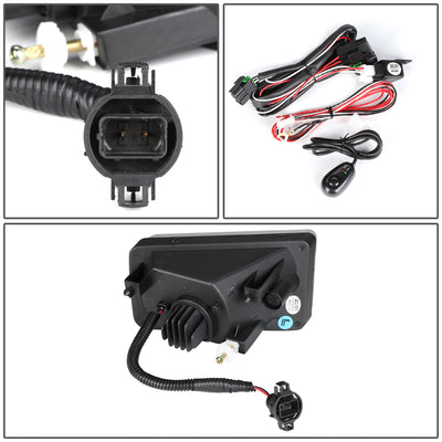 High-Power LED Fog Light Kit For 2007-2015 Chevy Silverado & GMC Sierra - Clear Lens With Switch