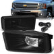 LED Fog Lights w/ Switch + Wiring Harness <br>07-15 Chevy Silverado GMC Sierra 1500