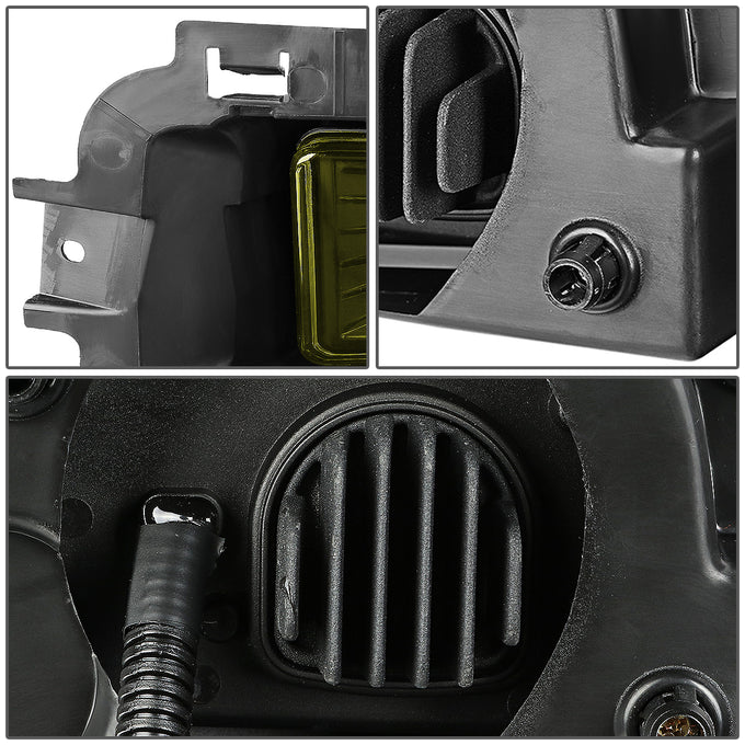 D-Motoring - Fog Lights - HI-Power LED - W / Switch - Amber Lens - Plug-n-Play - Pair - 14-15 Chevy Silverado 1500 - 5