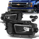 LED Fog Lights w/ Switch + Wiring Harness <br>14-15 Chevy Silverado 1500