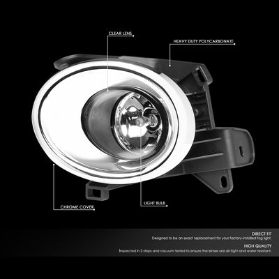 D-Motoring - Fog Lights - W / Switch - Clear Lens - Plug-n-Play - Pair - 13-16 Nissan Pathfinder - 2