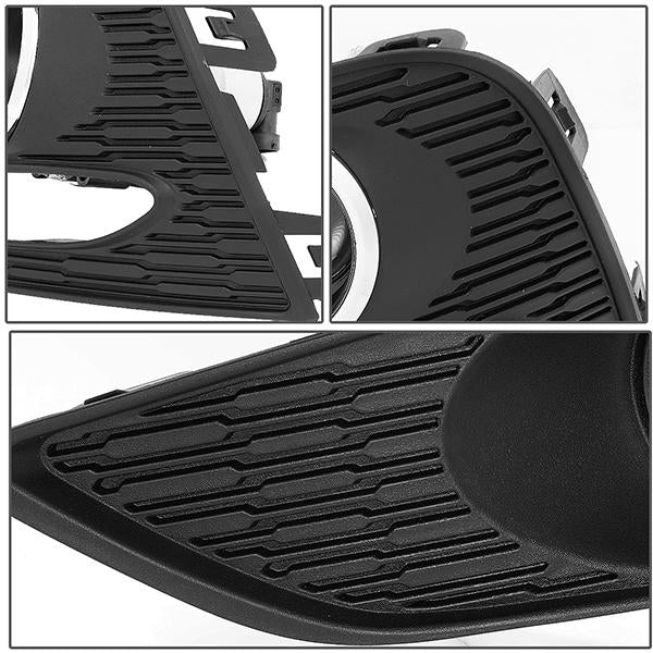 D-Motoring - 16-18 Chevy CruzeFog Lights - W/Bezel Cover+Switch - Projector - Clear Lens - Pair - Plug-n-Play - 5