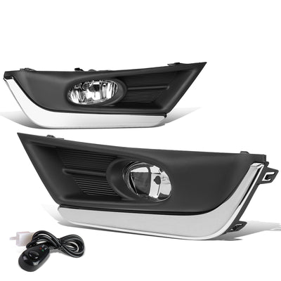 D-Motoring - 17-18 Honda CR-VFog Lights - Clear Lens - Plug-n-Play - Pair - 1