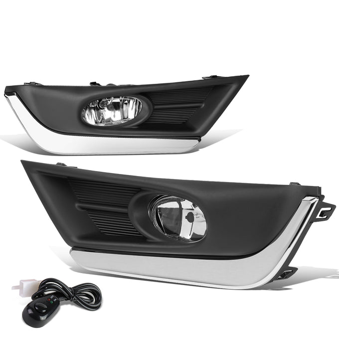 D-Motoring - 17-18 Honda CR-VFog Lights - Clear Lens - Plug-n-Play - Pair - 1