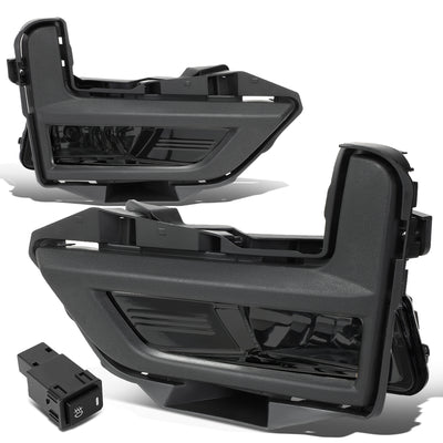 D-Motoring - 17-18 Nissan RogueFog Lights - W/Switch+Bezel Cover - Smoked Lens - Pair - Plug-n-Play - 1