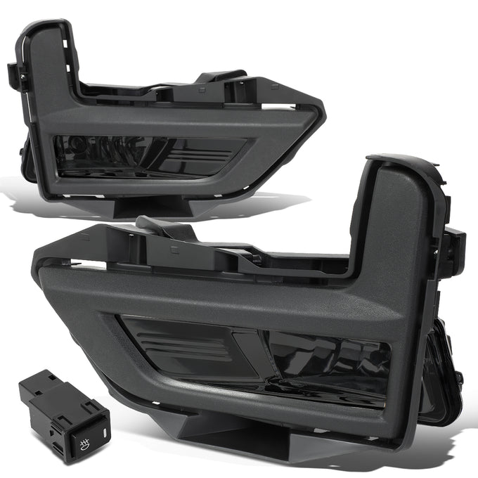 D-Motoring - 17-18 Nissan RogueFog Lights - W/Switch+Bezel Cover - Smoked Lens - Pair - Plug-n-Play - 1