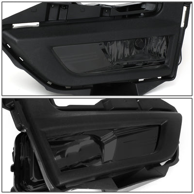 D-Motoring - 17-18 Nissan RogueFog Lights - W/Switch+Bezel Cover - Smoked Lens - Pair - Plug-n-Play - 4