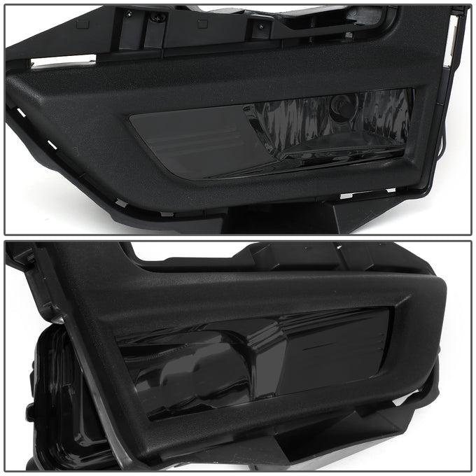 D-Motoring - 17-18 Nissan RogueFog Lights - W/Switch+Bezel Cover - Smoked Lens - Pair - Plug-n-Play - 4