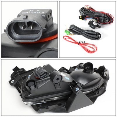 D-Motoring - 17-18 Nissan RogueFog Lights - W/Switch+Bezel Cover - Smoked Lens - Pair - Plug-n-Play - 5