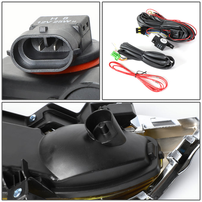 D-Motoring - 17-18 Nissan RogueFog Lights - W/Switch+Silver Cover - Amber Lens - Pair - Plug-n-Play - 5