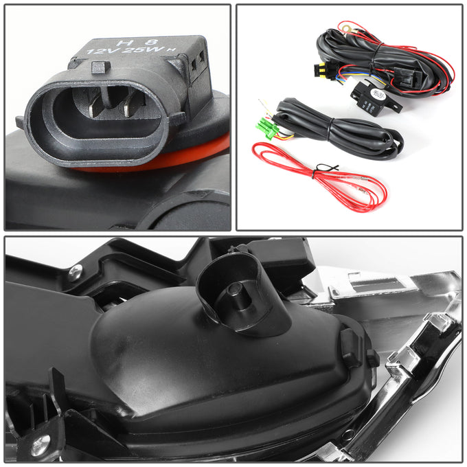 D-Motoring - 17-18 Nissan RogueFog Lights - W/Switch+Silver Cover - Clear Lens - Pair - Plug-n-Play - 5