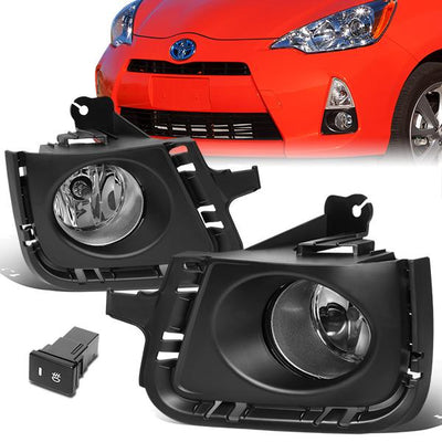 Factory Style Fog Lights w/ Switch + Wiring Harness <br>12-14 Toyota Prius C