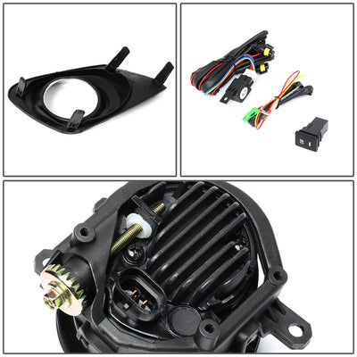 D-Motoring - 11-13 Toyota Corolla Fog Lights - W / Switch - Smoked Lens - Plug-n-Play - Pair - 5