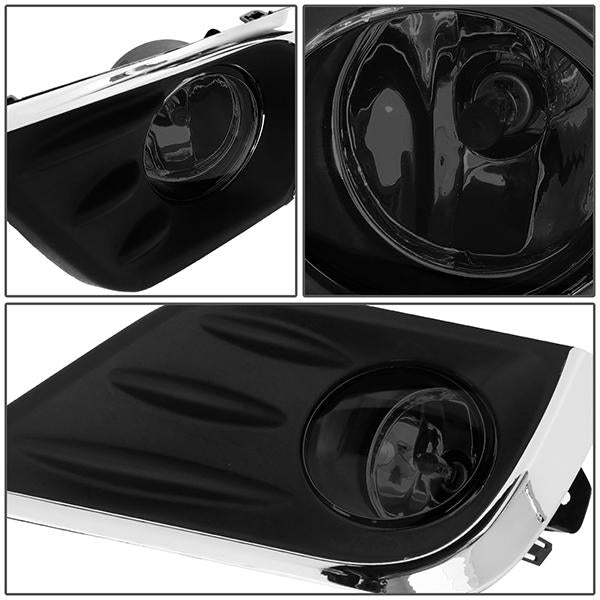 16-18 Nissan Altima 4-Dr Fog Lights - W/Chrome Trim Bezel+Switch - Smoked Lens - Pair - FL-ZTL-301-SM - 4
