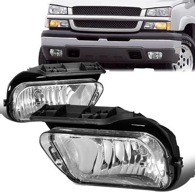 04-07 Chevy Silverado 1500 2500 Driving Front Fog Lights - Clear - Pair - FL-ZTL-306-CH - 1