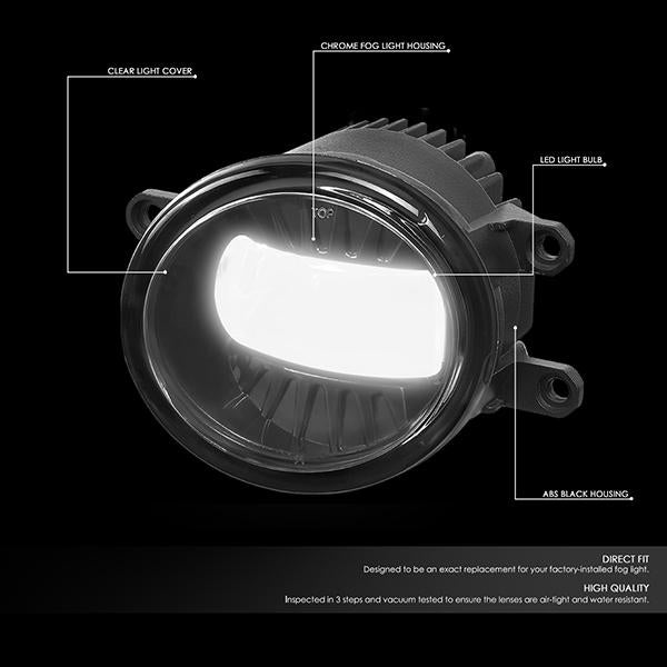 LED Projector Fog Lights w/ Wiring Harness <br>11-13 Lexus CT200h, 07-13 Toyota Camry